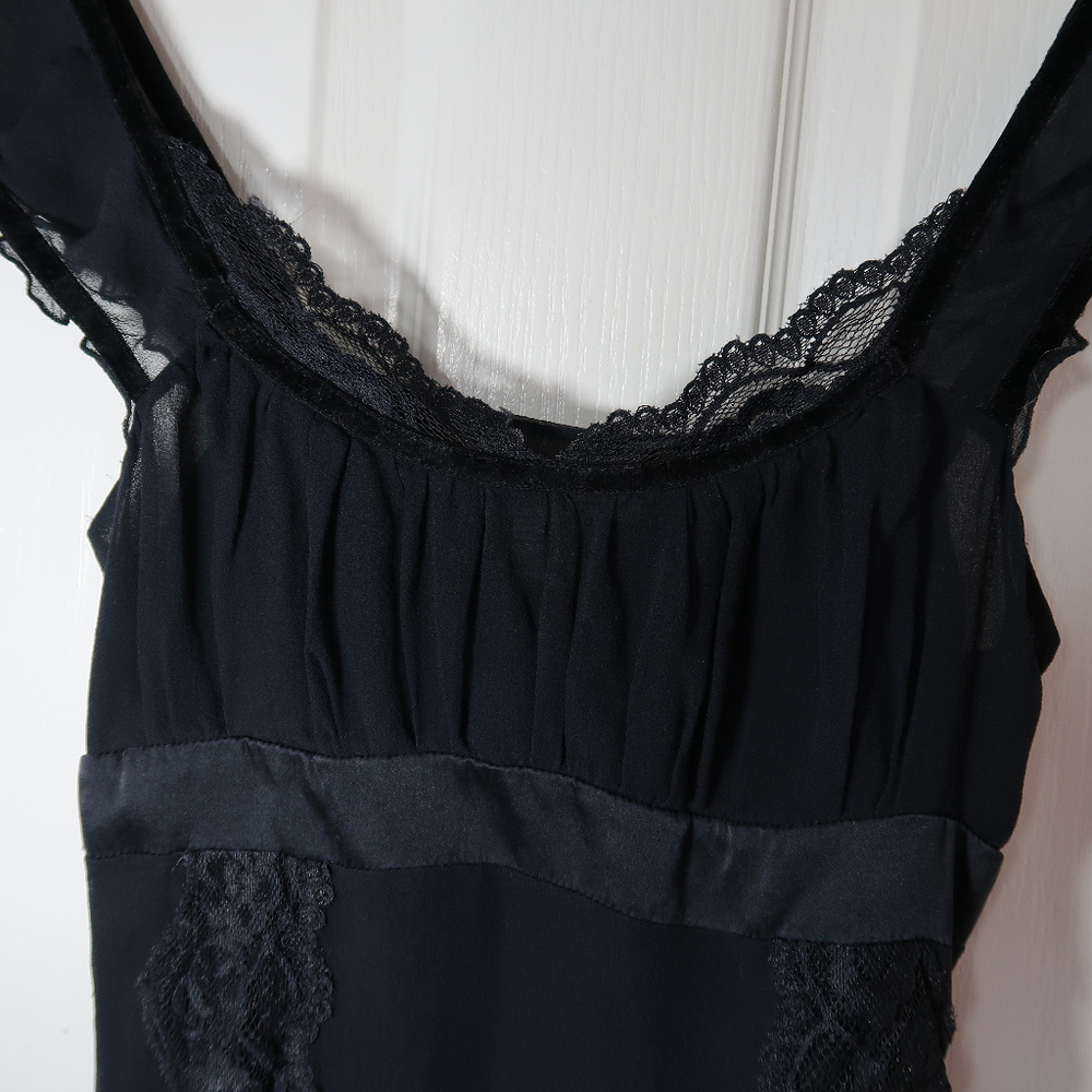 Forever Twenty one 100% Silk black top, size M